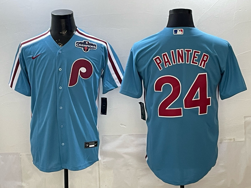 Men 2026 Philadelphia Phillies #24 Painter blue Game Nike MLB Jersey 0410001->philadelphia phillies->MLB Jersey